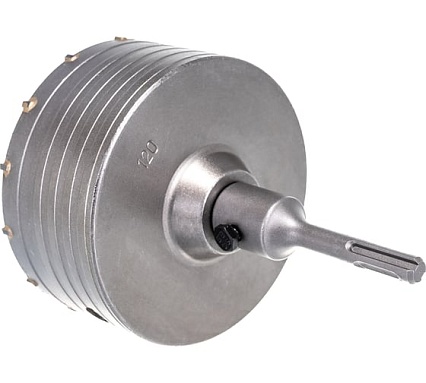 Коронка в сборе по бетону (120 мм; М22) Vertextools 222-0120