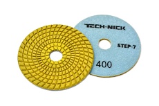 Круг алмазный гибкий шлифовальный АГШК STEP 7 (100x3.5 мм; Р400) TECH-NICK 111120009