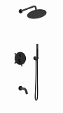 Душевой набор Vincea Villa VSFW-1VL3MB трехрежимный, черный матовый