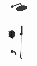 Душевой набор Vincea Villa VSFW-1VL3MB трехрежимный, черный матовый