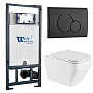 Комплект Weltwasser 10000011684 унитаз Hofbach 041 GL-WT + инсталляция Marberg 507 + кнопка Mar 507 RD MT-BL