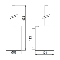 Ерш подвесной Emco System2 3515 001 00 хром