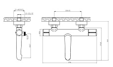 Душевой набор Agger Slim A2231100 3в1 хром