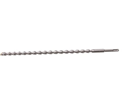Бур по бетону, двойная спираль, Cobalt W-tip (16x460 мм; SDS PLUS) Denzel 705040