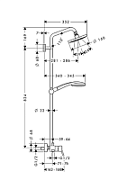 Душевая стойка Hansgrohe Croma 100 27154000