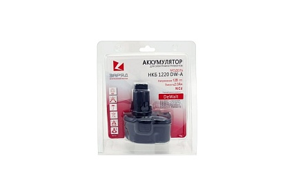 Аккумулятор для DeWalt 12В, 2,0 А*ч, NiCd Заряд НКБ 1220 DW-A 6127305