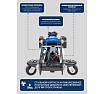 Подкатной гидравлический домкрат Forsage 3 т (h min 135мм, h max 420мм) f-t830011l 56891