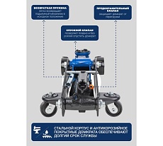 Подкатной гидравлический домкрат Forsage 3 т (h min 135мм, h max 420мм) f-t830011l 56891