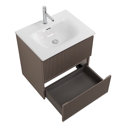 Тумба с раковиной BelBagno Uno 60 см Бежевый матовый