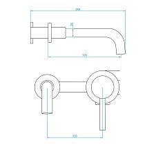 Смеситель для раковины RGW Shower Panels SP-47 хром