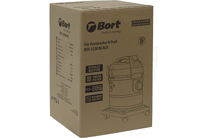 Пылесос для сухой и влажной уборки Bort BSS-1220 BLACK 93412598