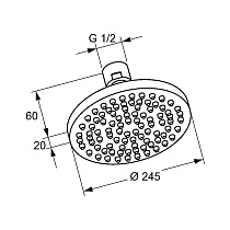 Верхний душ Kludi A-Qa 6651105-00