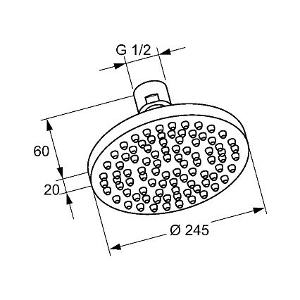 Верхний душ Kludi A-Qa 6651105-00