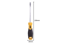 Шлицевая отвертка Deli SL6х150мм DL6361501 Cr-V, магнит, TPR+PP ручка 98355