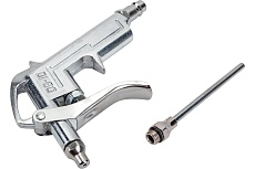 Продувочный пистолет TopAuto стальной, сопло 200 мм, быстросъём euro, до 6 атм 21011