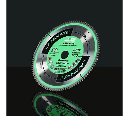Диск пильный по ламинату, пластику Laminate 255x30/25.4 мм, Z=100 TCG Diamond Industrial DIDL255Z100