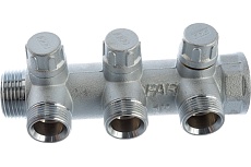 Запорный коллектор с 3 отводами FAR 1&quot; 3/4&quot; НР FK 3870 134