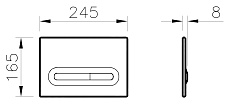 Кнопка смыва VitrA Loop T 740-0780