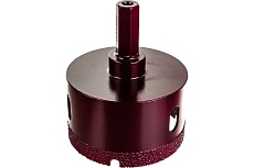 Коронка алмазная вакуумная по камню D68-10W-35L-Ш11 (68х35 мм; хвостовик HEX11 мм) Messer 06-36-068