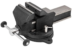 Тиски стальные поворотные с наковальней FORSTIME 100 мм (4) FT-6540304(60656)