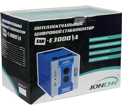 Однофазный стабилизатор напряжения JONCHN SAR-E3000VA