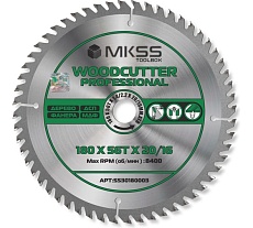 Диск пильный по дереву MKSS Toolbox Woodcutter Professional SS3018 180x56Тх1.4/2.2x20/16 мм SS30180003