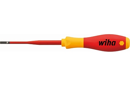Отвертка Wiha SoftFinish electric slimFix шлиц SL5,5x125 мм 35391