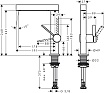 Смеситель для кухни Hansgrohe Finoris 76060670 матовый чёрный