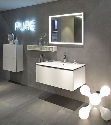 Тумба с раковиной Duravit L-Cube 83 1 ящик белый