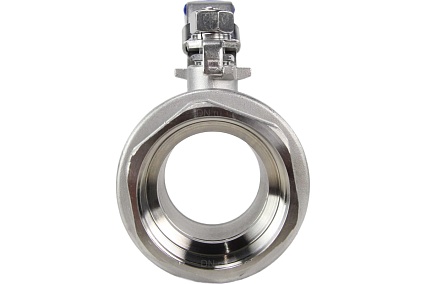 Кран DN.ru КШМП.316.230-ISO Ду15 Ру63 SS316 резьбовой с ISO фланцем D160-05351