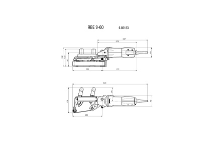 Шлифователь для труб Metabo RBE 9-60 Set 602183510
