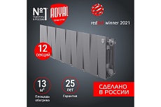Радиатор Royal Thermo PianoForte 200 /Silver Satin - 12 секц. НС-1346021