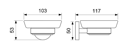 Мыльница Aquatek Бетта AQ4603BGM оружейная сталь