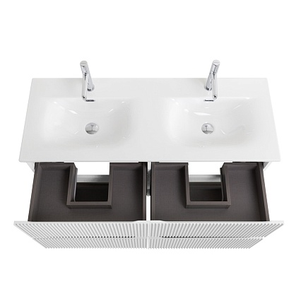 Тумба с раковиной BelBagno Uno 120 см, 4 ящика, Bianco Opaco