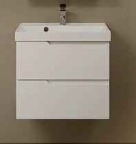 Тумба с раковиной AQUAme S3 60 см белый глянец