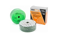 Диск алмазный гибкий черепашкa Fox 100 мм, № 50, сухой рез, 10 шт NOVOCRAFT PPTHW1000050