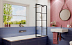 Шторка для ванны Ambassador Bath Screens 16041208 70x140 черный, прозрачный