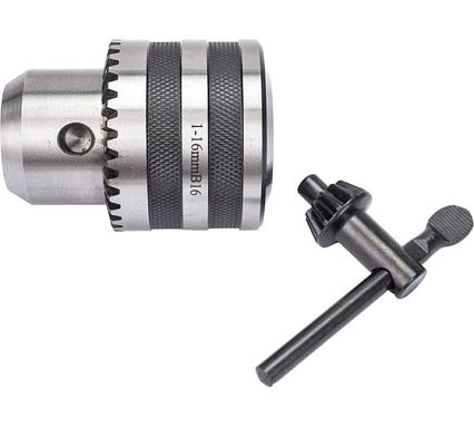 Патрон сверлильный с ключом В16, 1-16 мм AURA TOOLS 11011616