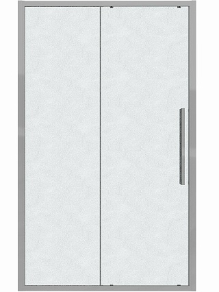 Душевая дверь Grossman Cosmo 100x195 шиншилла, хром 100.K33.02.100.10.02