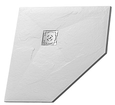 Поддон для душа RGW Stone Tray ST/T-W 90x90 белый, пятиугольный
