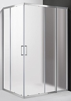 Душевой уголок Cezares MOLVENO-AH-21-100+30-P-Cr 130x100 рифленый, прямоугольный