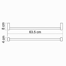 Полотенцедержатель WasserKRAFT Berkel K-6830 одинарный