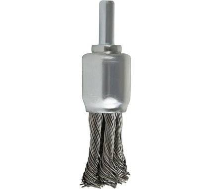 Щетка кистевая витая с хвостовиком 12 мм, проволока - INOX 0.50 мм DeBever DB80163398