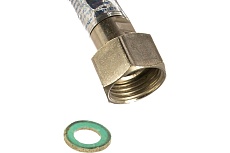 Подводка для газа СТМ ГАЗ сильфонная, 1/2&quot;, гайка-штуцер, 500 см CGHM1250