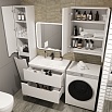 Тумба с раковиной Style Line Марелла Люкс Plus 80 см подвесная, белый матовый