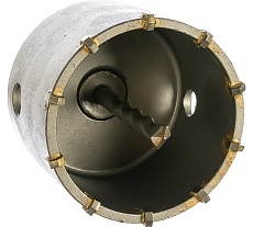 Коронка по бетону в сборе (73х60 мм; М22; SDS-plus) Сибртех 703317