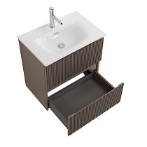 Тумба с раковиной BelBagno Uno-Mini 50 см Бежевый матовый
