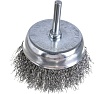 Щетка чашечная 75 мм, 1/4", витая проволока для дрели Intertool BT-9075