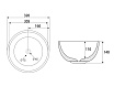 Раковина Abber Bequem AC2106MB 32 см матовый черный