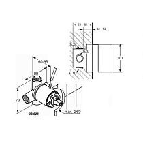 Внутренняя часть смесителя Kludi 38826N